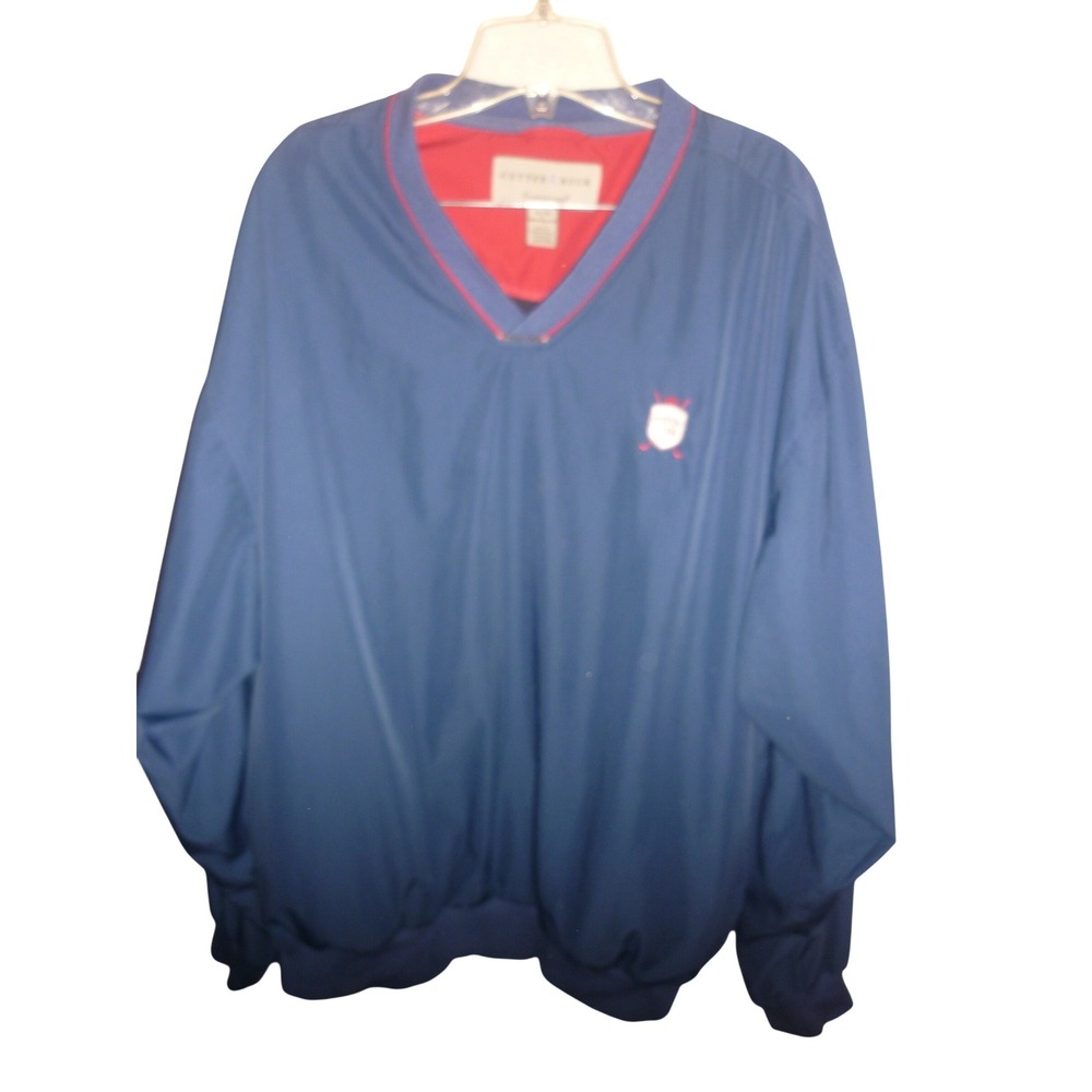 Cutter Buck Climaguard Pullover Windbreaker Jacket‎ Mens XL Blue Aspen Glen Golf